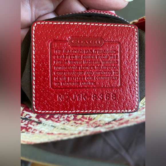 COACH Vintage Y2K Faylyn Tweed Plaid Shoulder Bag, Red Leather Trim, RARE!
SMALL - Picture 8 of 16